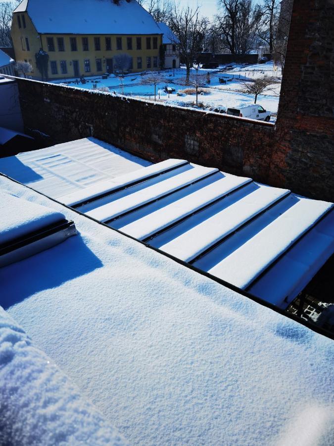 Gemuetliche Dachwohnung Mit Kleiner Oder Grosser Dachterrasse Nebeneinander Вольмирштедт Экстерьер фото